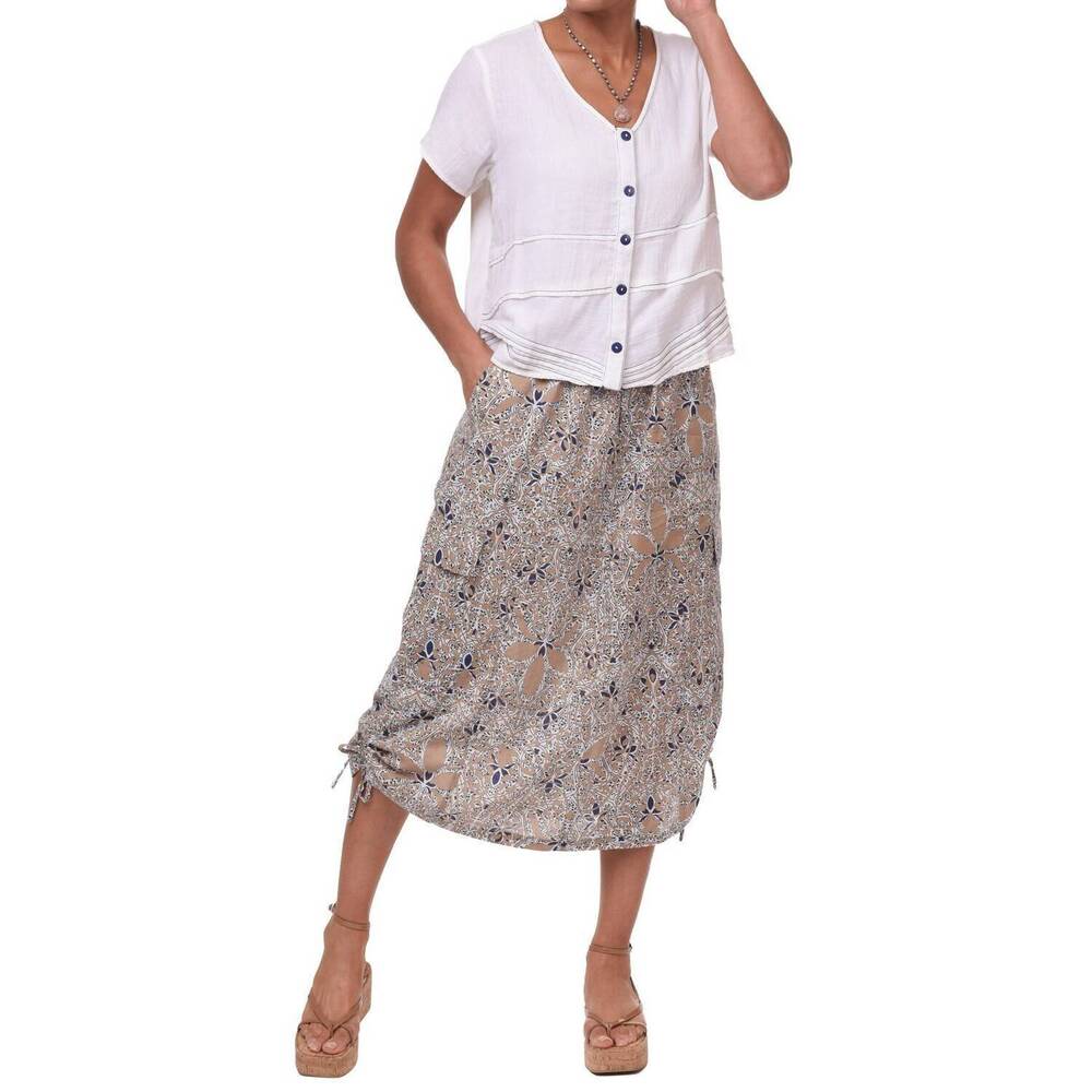 NEW TULIP CLOTHING elle top in white